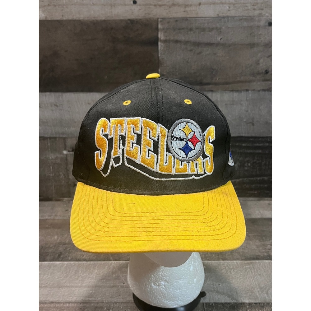 vintage team nfl pittsburgh steelers snapback adjustable hat osfa football